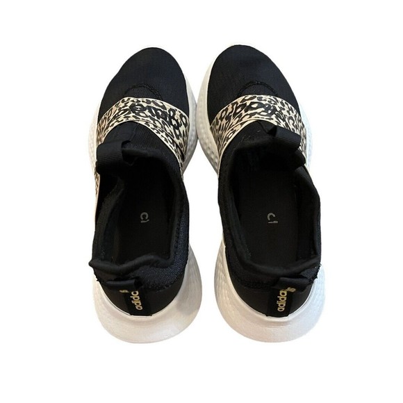 Adidas Puremotion Adapt Slip On Black White Leopard Print Womens Size 7.5 Shoes - Picture 5 of 6